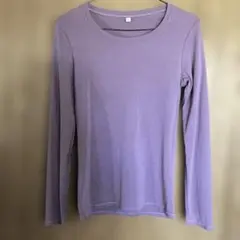 UNIQLO パープル長袖Tシャツ クルーネックL