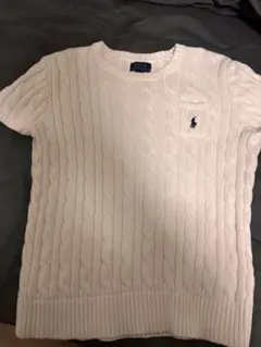 Polo Ralph Lauren ケーブルニット　半袖　ガールズキッズLサイズのサムネイル