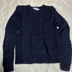 INES DE LA FRESSANGE ネイビー セーター S