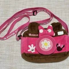 ミニー　カメラケース　ポーチ　ショルダーバッグ　スマホショルダー　ディズニー