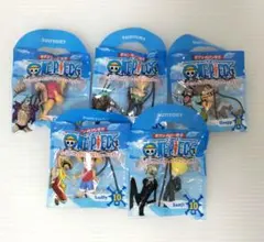 ワンピース ワールドコレクタブルフィギュア ミニストラップ 5個セット 未開封品