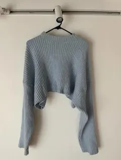 ZARA リブ編み クロップドセーター
