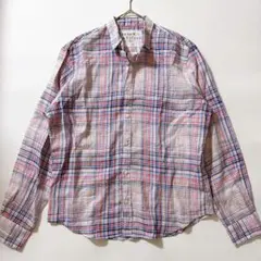 リネン100✨Frank&Eileen PAUL マドラスチェックシャツ M リネン100✨Frank&Eileen PAUL マドラスチェックシャツ M - メルカリ