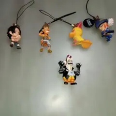 ONE PIECE ミニフィギュア ストラップ 5種セット