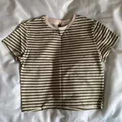 H&M ボーダー 半袖 ミニT ピチTのサムネイル