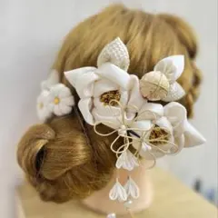 つまみ細工髪飾り　成人式和装ウエディング☆519