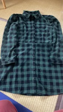 zara チェックワンピース　L