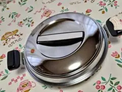 ◆◆ステンレス 深型揚げ物鍋 ワイヤーラック付き　未使用品！のサムネイル
