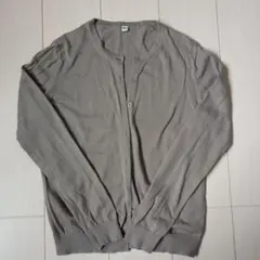 美品！ユニクロ　レディース　長袖コットンカーディガン　Мサイズ