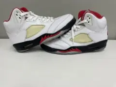 AIR JORDAN 5 RETRO WHITE/FIRE RED-BLACK