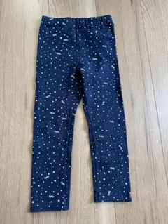 【美品】X-girl STAGES 星柄レギンス ネイビー 100cm