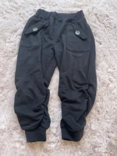 キッズ 長ズボン ブラック スウェットパンツ 140cm 7部丈　女の子