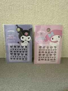 クロミ・マイメロディ ネイルシール 2パックセット