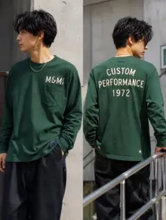 M&M CP グリーン ロングスリーブTシャツのサムネイル