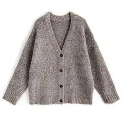 【GRL】ウール混ミックスニットカーディガン[fo1638]