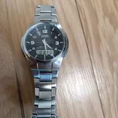 CASIO wave ceptor 電波時計 アナデジ メンズのサムネイル
