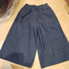 ダークブルー ワイドパンツ 100cm~