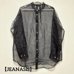 《最終値下げ》 JEANASIS シースルーブラックシャツ F