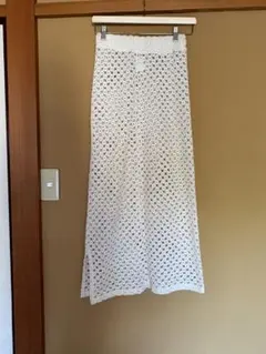 レース　ロング　スカート　古着のサムネイル