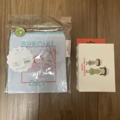 りぼん 3coins ちびまる子ちゃん　ポーチ　ジッパーバッグ セット