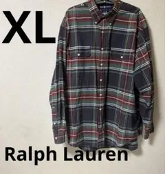 Ralph Lauren 長袖シャツ　チェック　XL