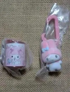 マイメロディ シリコンキーホルダー カラビナ付き