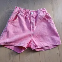 H&Mピンク ハーフパンツ ゴム入り ポケット付き