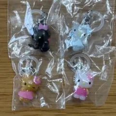 ハローキティ　めじるしアクセサリー　天使　小悪魔　　日焼け　お花