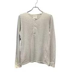 ※2 Saturdays Surf NYC ボーダー ヘンリーネック ロンTのサムネイル