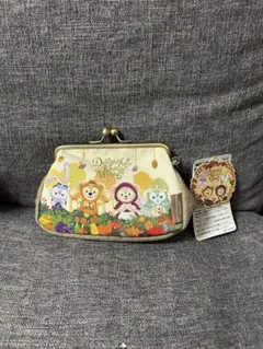 ダッフィ　シェリーメイ　ジェラトーニ　ステラルー　がま口ポーチ ディズニーシー