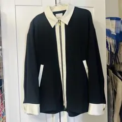lui's クレリック切替ジップシャツブルゾン