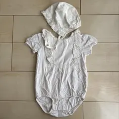 H&M ロンパース ボンネットセット　12M 80セット