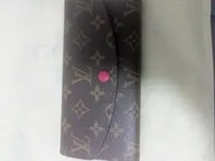 ノベルティ長財布 ブラウン/ピンク値下げ不可