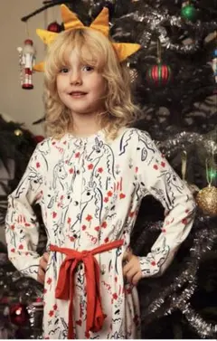 mini rodini ユニコーン柄オーバーオール 110cm