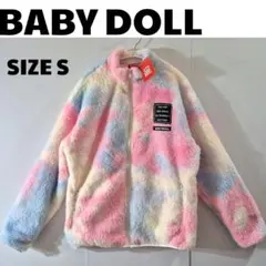 新品 BABY DOLL フリース ジャケット SIZE S レインボー カラー