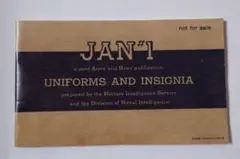 UNIFORMS AND INSIGNIA　制服と徽章 J.A.N. NO.1