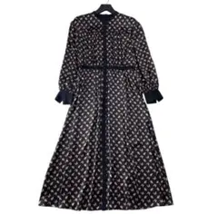 美品】ANAYI アナイ パッチワークプリント シフォンワンピース - メルカリ