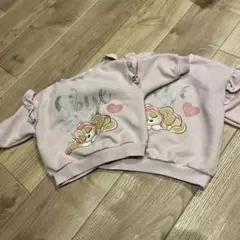 スカイデザイン フリル付きスウェット2点セット 90 110 姉妹　お揃い