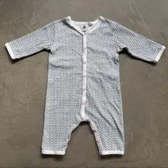 プチバトー 長袖ロンパース カバーオール 6m 60cm 67cm 70cm