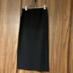 ユニクロc クレープジャージーナロースカート ブラック