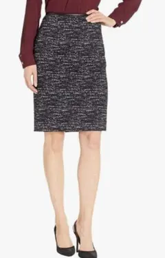 クードシャンス  スカート 膝丈 千鳥格子柄