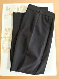 GU ジーユー XL ストレッチテーパードパンツ ブラック ズボン[4/12]