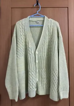 ZARA メンズ カーディガン グリーン Mサイズ