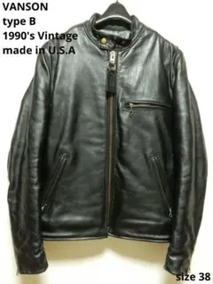 vanson バンソン　シングル　ライダース　ヴィンテージ　70s schott 2025年最新】VANSON シングルライダースの人気アイテム - メルカリ