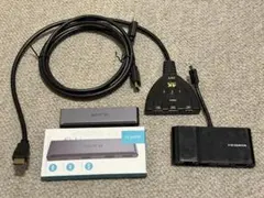 MacBook対応 USB-Cハブ デュアルHDMI I-O DATAアダプタ他