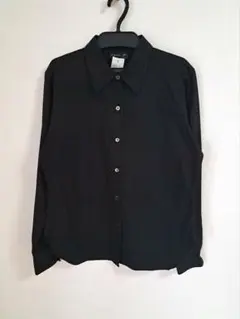 agnes b. アニエスベー 長袖コットンシャツ 1 黒