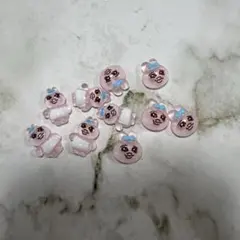 おぱんちゅうさぎ ネイルパーツ 立体 3D デコパーツ　2種類5個ずつのサムネイル