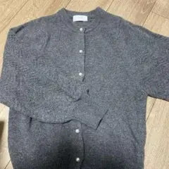 SLOBE IENA ウールカシミヤ柄編みカーディガン