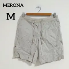 【MERONA】【M】ベージュ ショートパンツ シンプル アウトドア