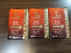 キーコーヒー KEY DOORS+ モカブレンド 粉 180g 3袋